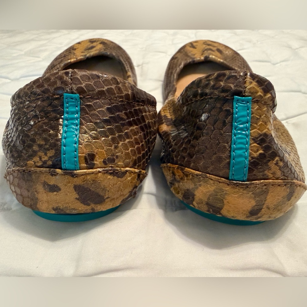 Tieks Mocha Snake Print Ballet Flats - Picture 5 of 8